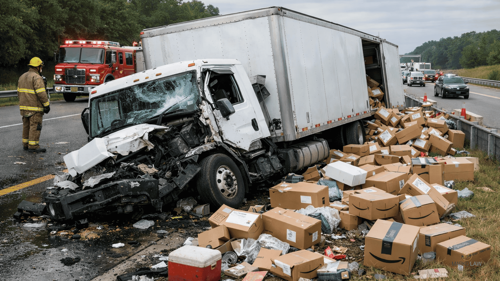 Amazon, UPS, or Delivery Truck accident lawyers in New Jersey