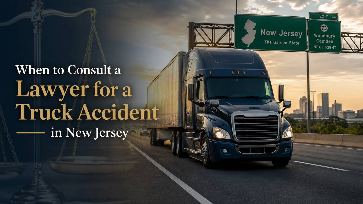 when to consult a lawyer for a truck accident in New Jersey